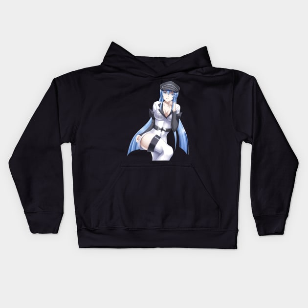 Esdeath Akame Ga Kill Kids Hoodie by ZarenBeck